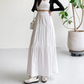 Ruffle Linen Maxi Skirt