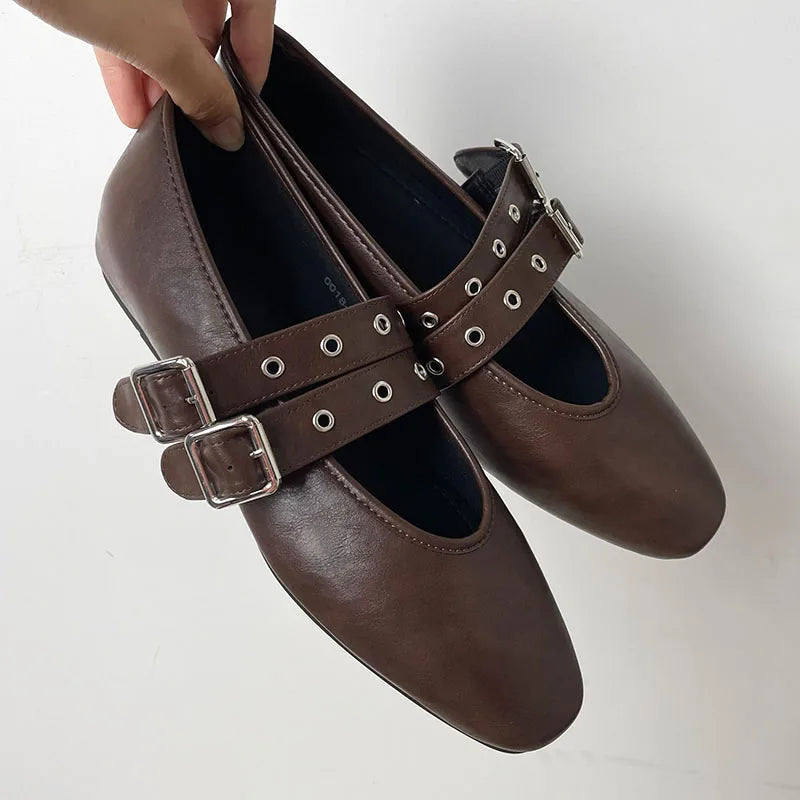 Buckle Strap Ballet Flats