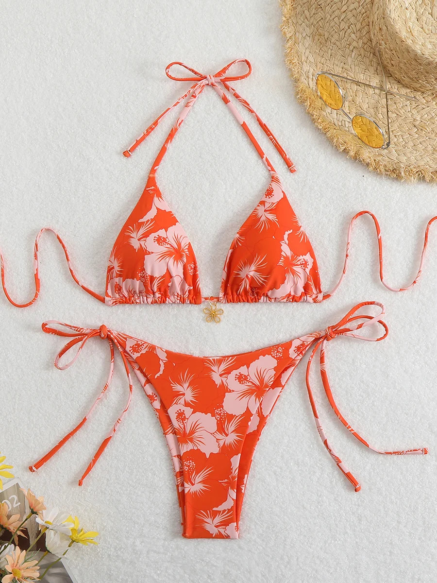 Micro Triangle Brazilian Bikini Set