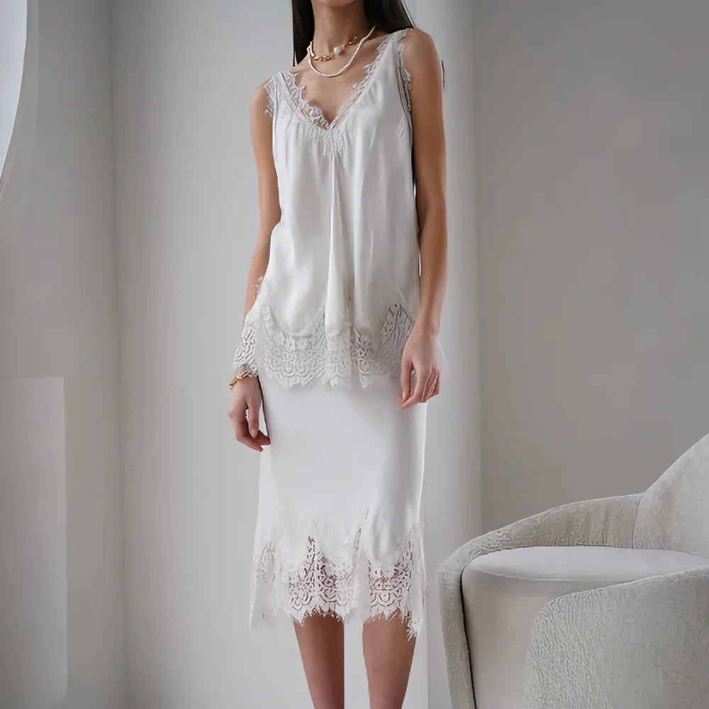 Lace Camisole & Maxi Skirt