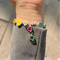 Colorful Heart Stainless Steel Bracelet
