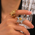 Stainless Steel Star Ring