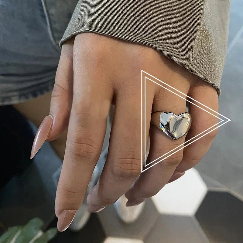 Heart Stainless Steel Ring