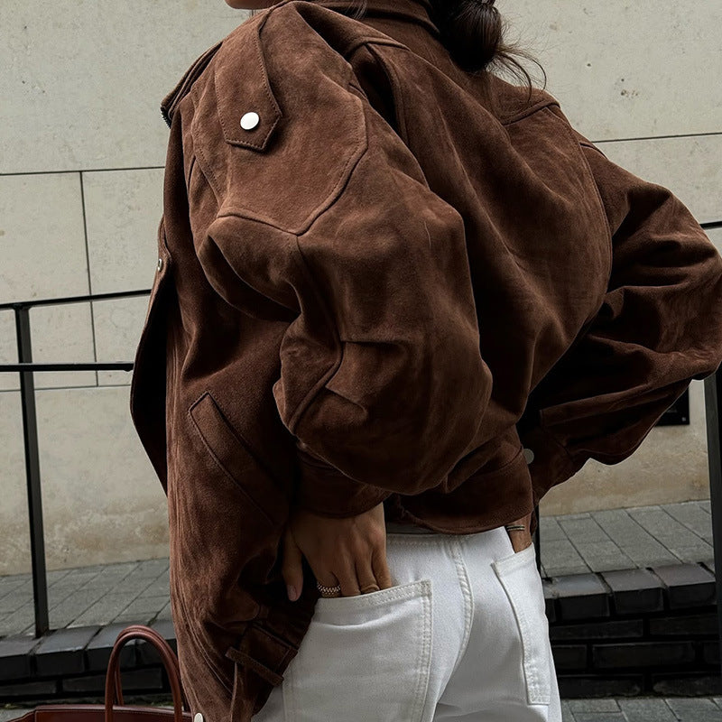 Suede Short Jacket