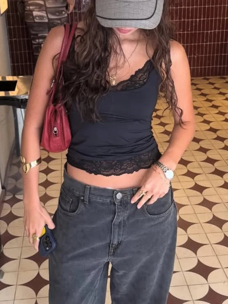 Lace Backless Street Cami