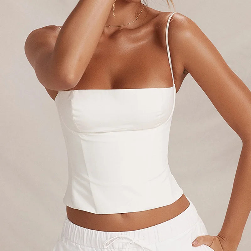 Chic Zip‑Up Longline Bustier