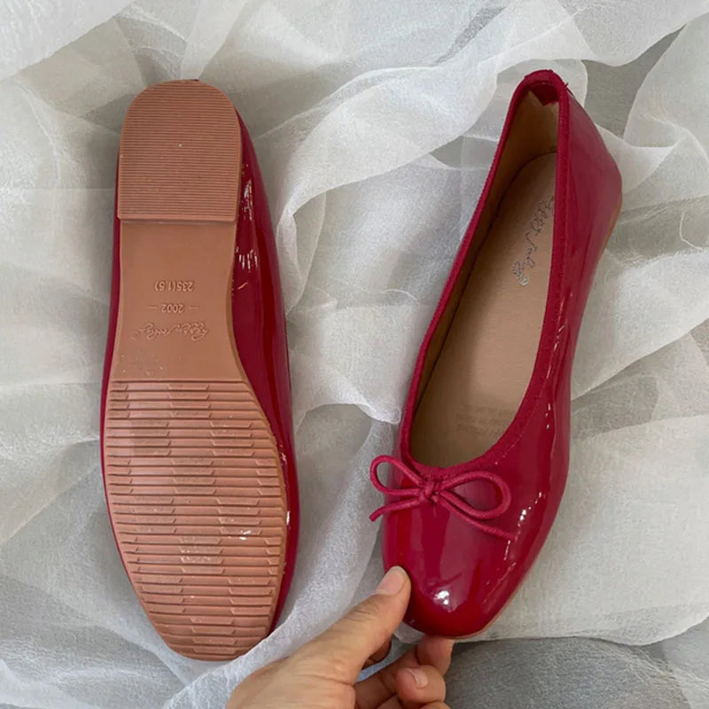 Colorful Bow Ballet Flat