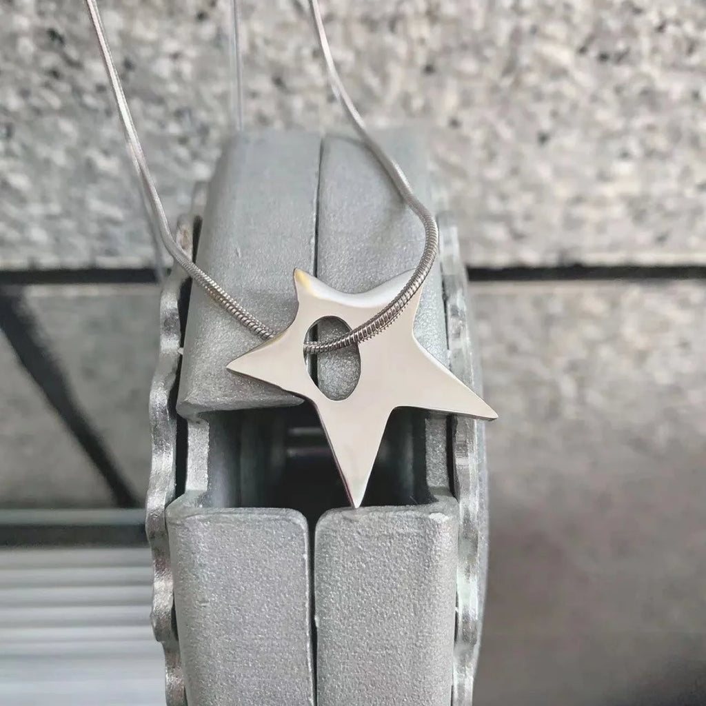 Stainless Steel Star Pendant Necklace