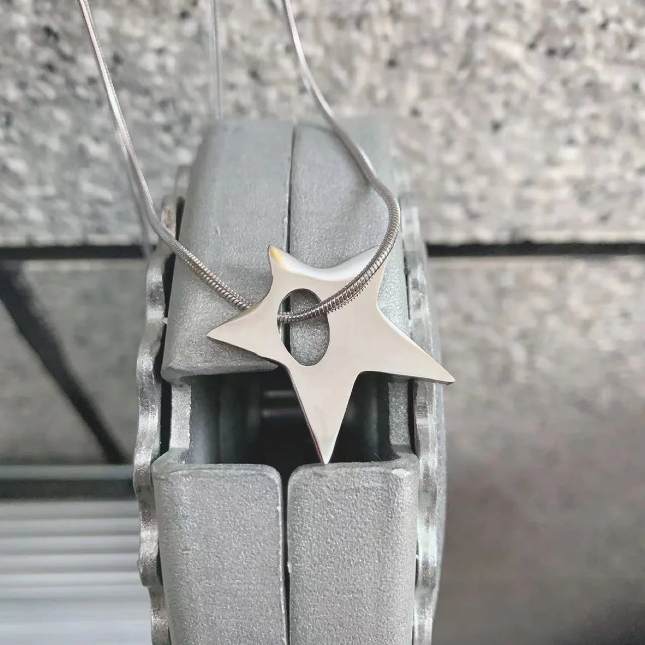 Stainless Steel Star Pendant Necklace
