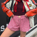 Plaid Low‑Waist Lounge Shorts