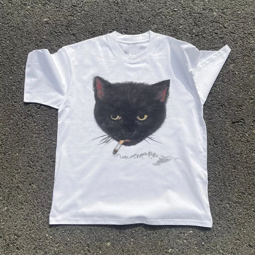 Cat Cig Graphic Tee