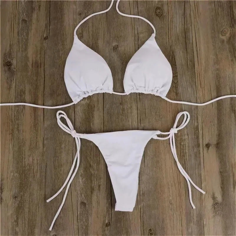 Summer Essential Solid Bikini Set