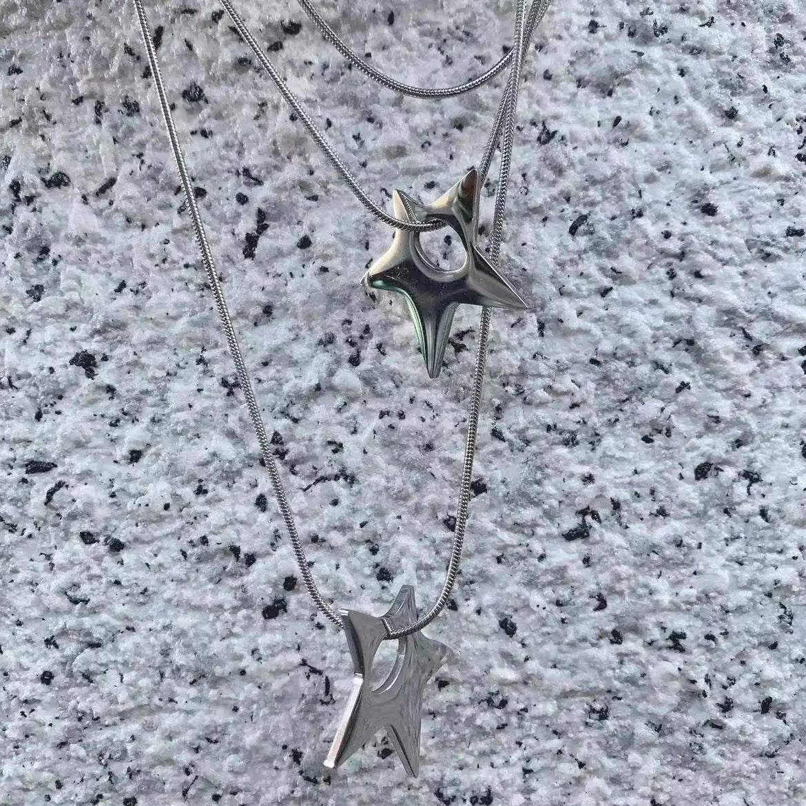 Stainless Steel Star Pendant Necklace