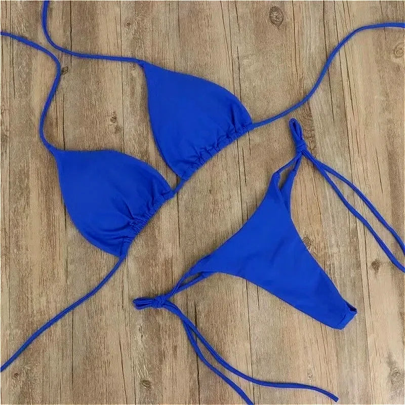 Summer Essential Solid Bikini Set