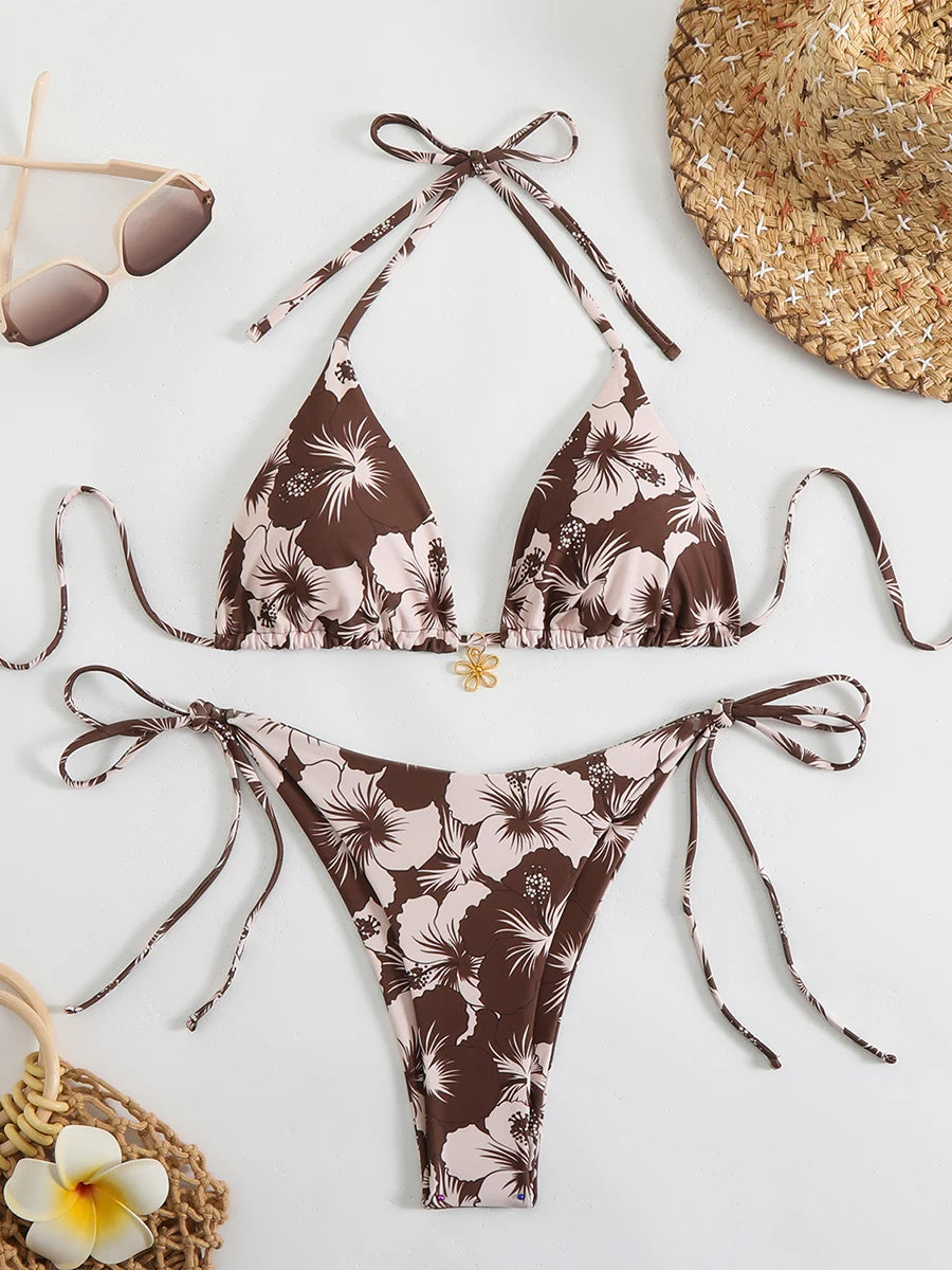 Micro Triangle Brazilian Bikini Set
