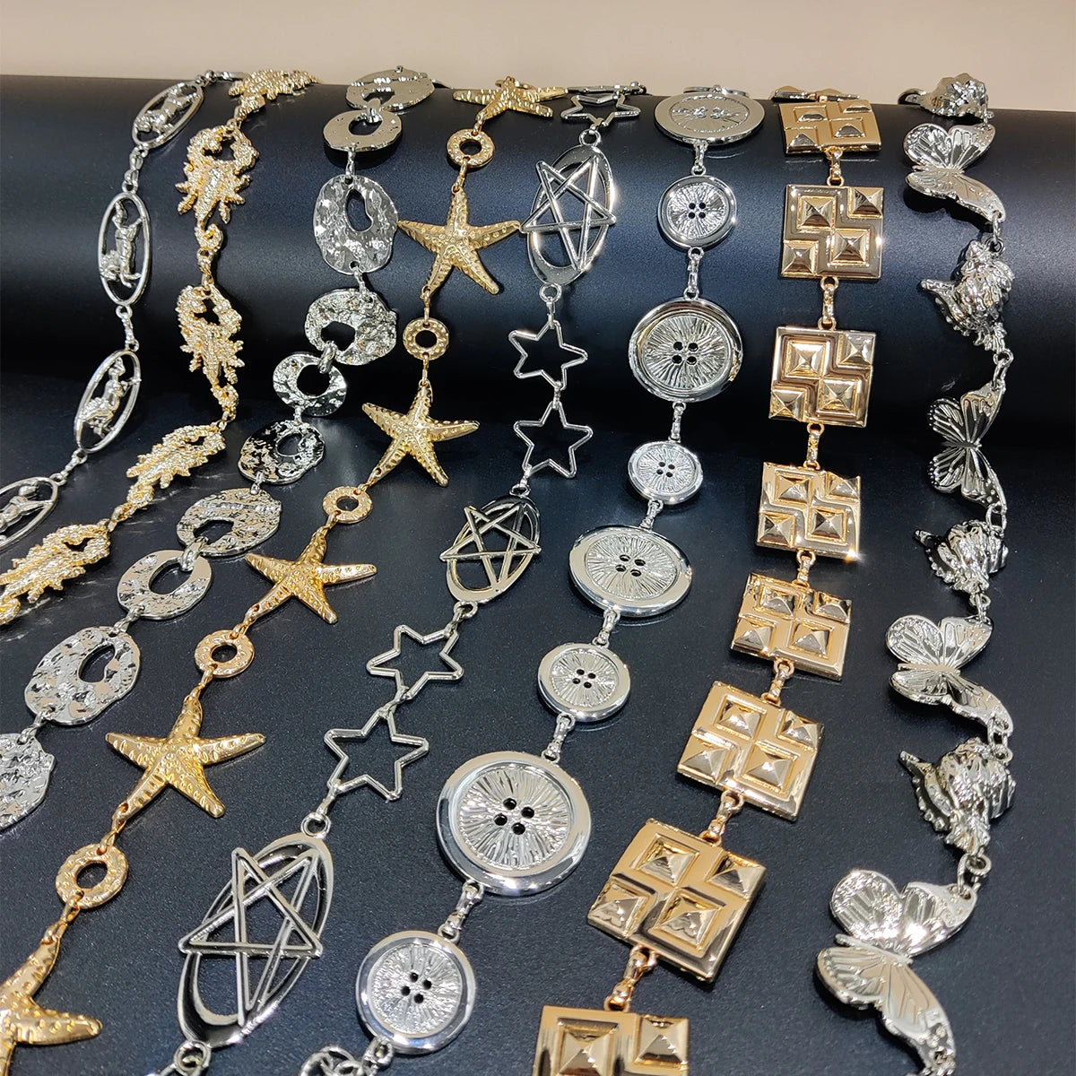 Silver & Gold Metal Belts