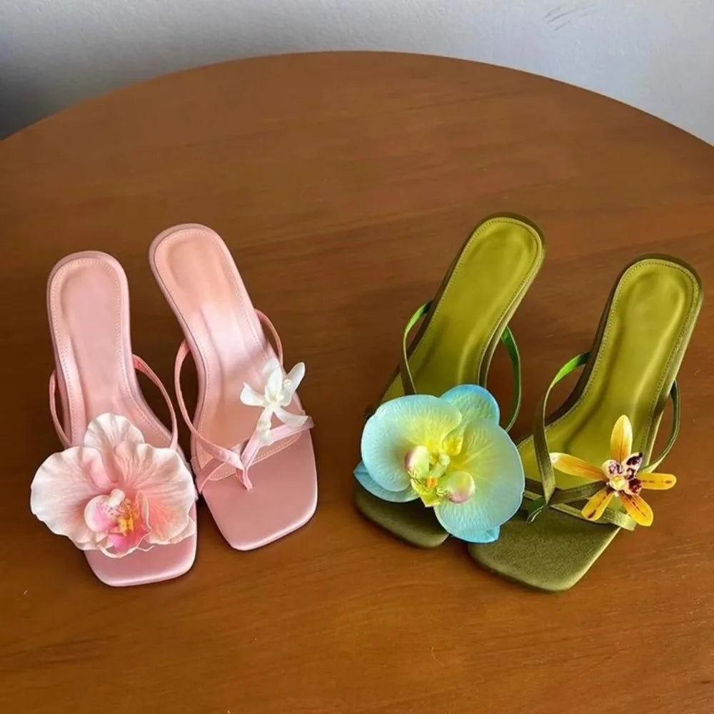 Flower Sandal Heel