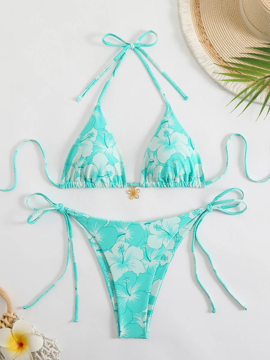 Micro Triangle Brazilian Bikini Set