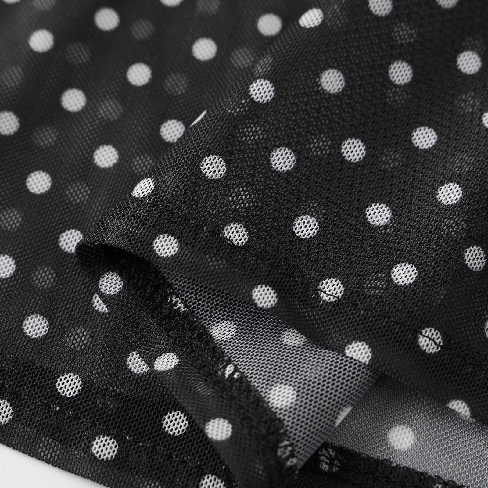 Sheer Polka Dot Maxi Skirt