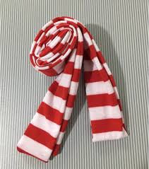 Striped Y2K Lightweight Knitted Scarf