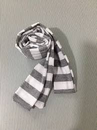 Striped Y2K Lightweight Knitted Scarf