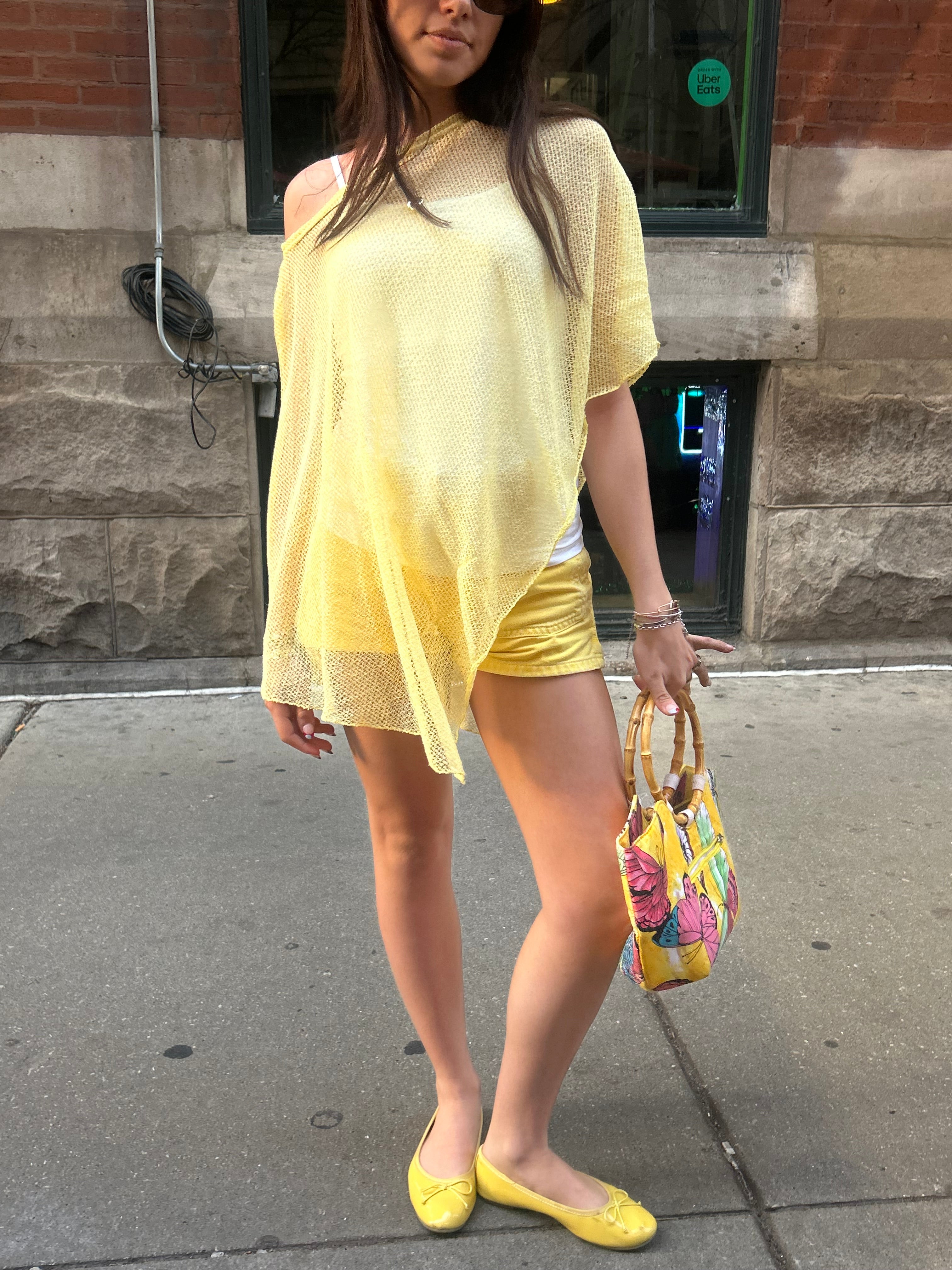 Sheer Asymmetrical Poncho