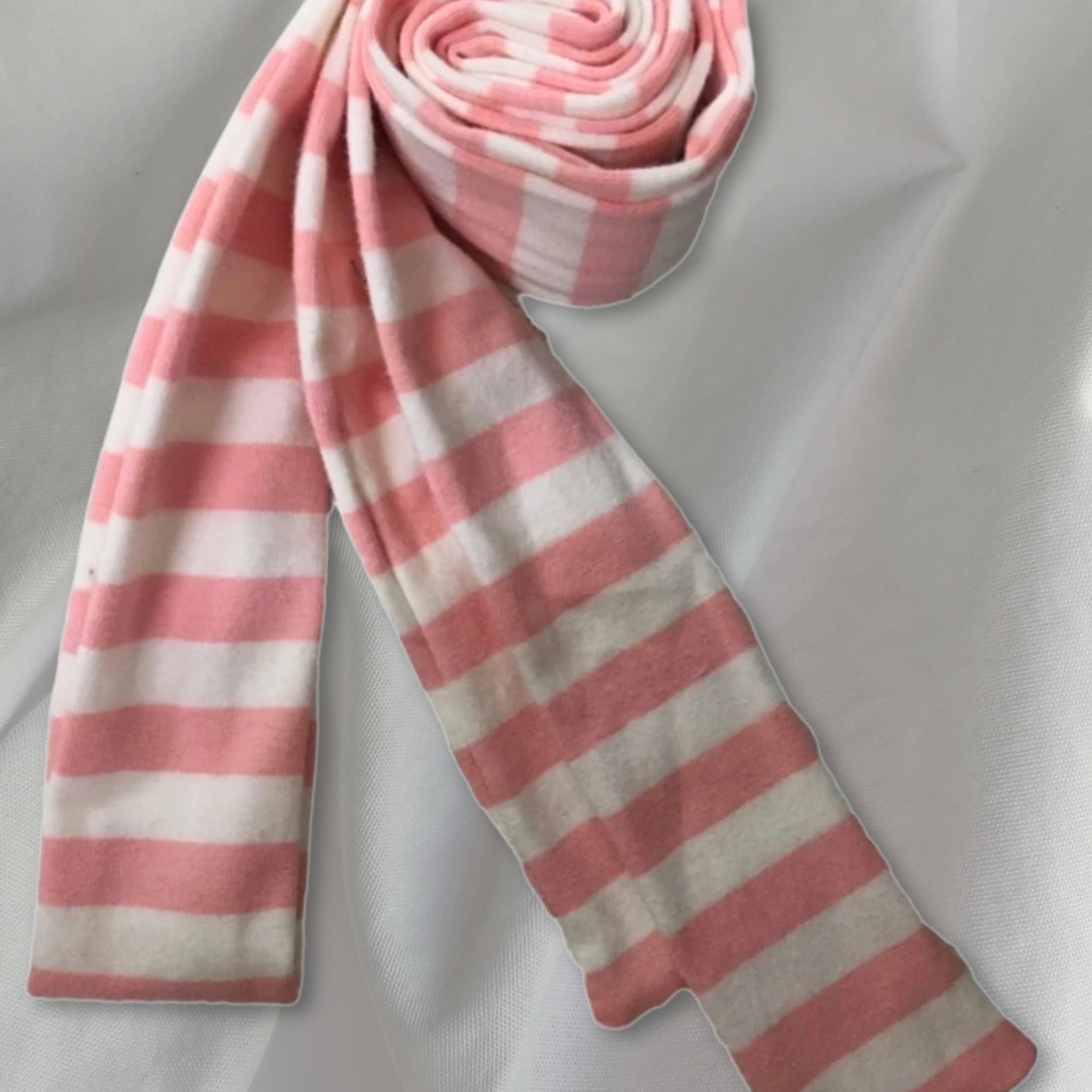 Striped Y2K Lightweight Knitted Scarf
