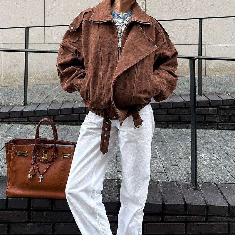 Suede Short Jacket