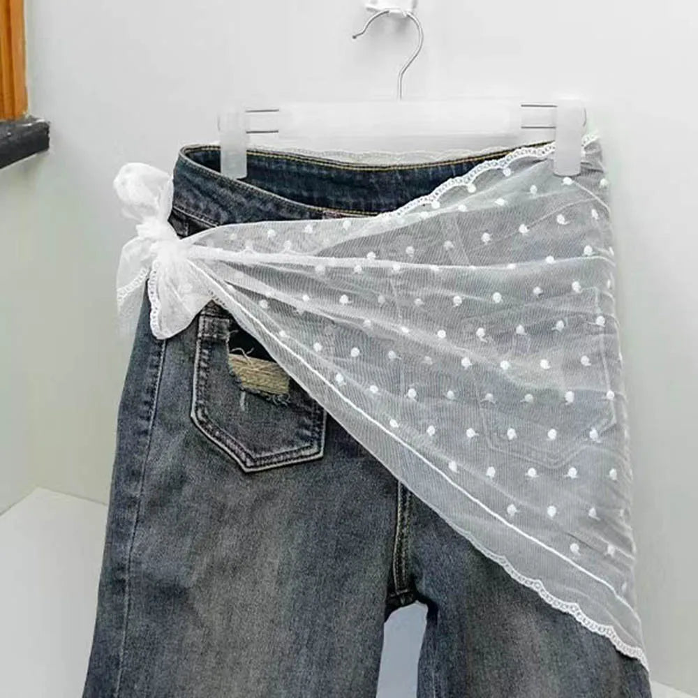 Retro Lace Triangle Scarf