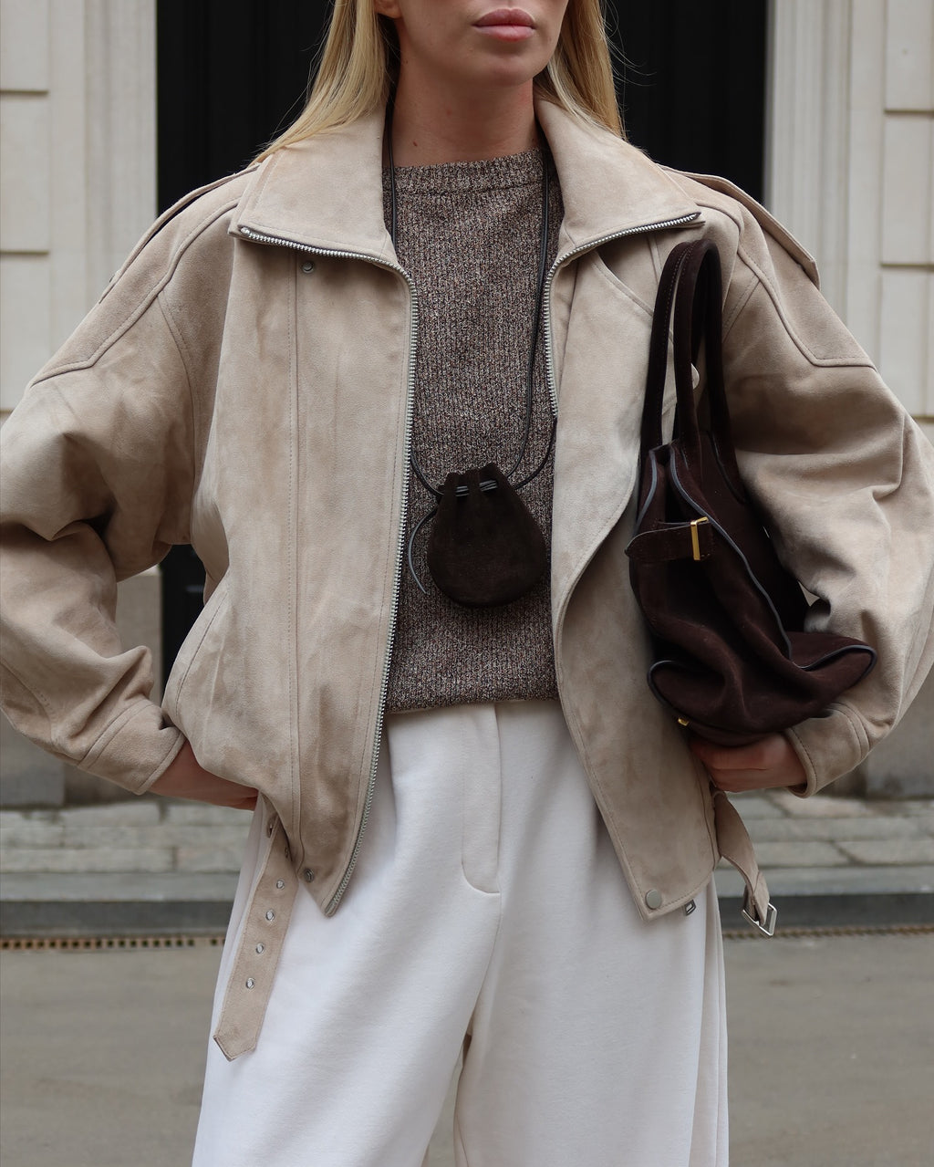 Suede Short Jacket