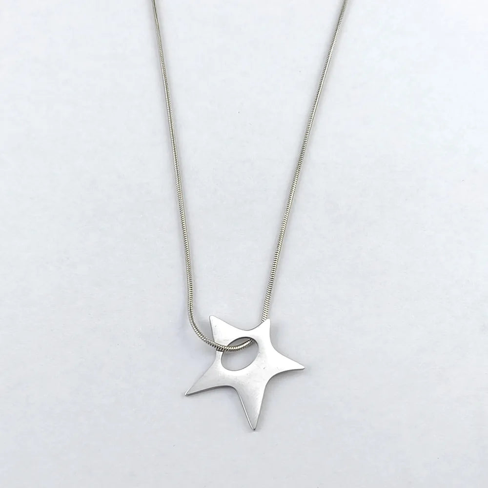 Stainless Steel Star Pendant Necklace