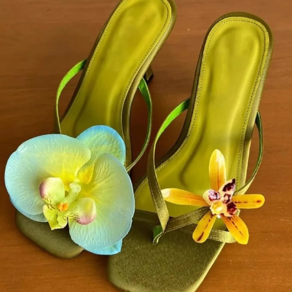 Flower Sandal Heel