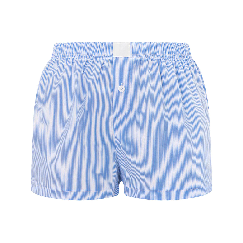 Plaid Low‑Waist Lounge Shorts