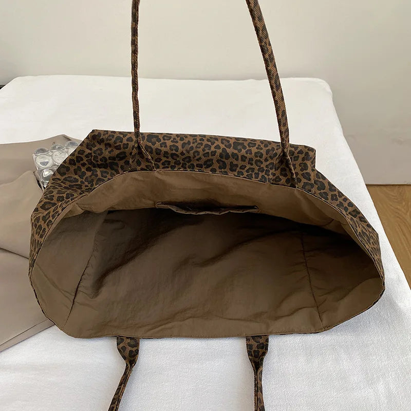 Large Leopard Tote Bag