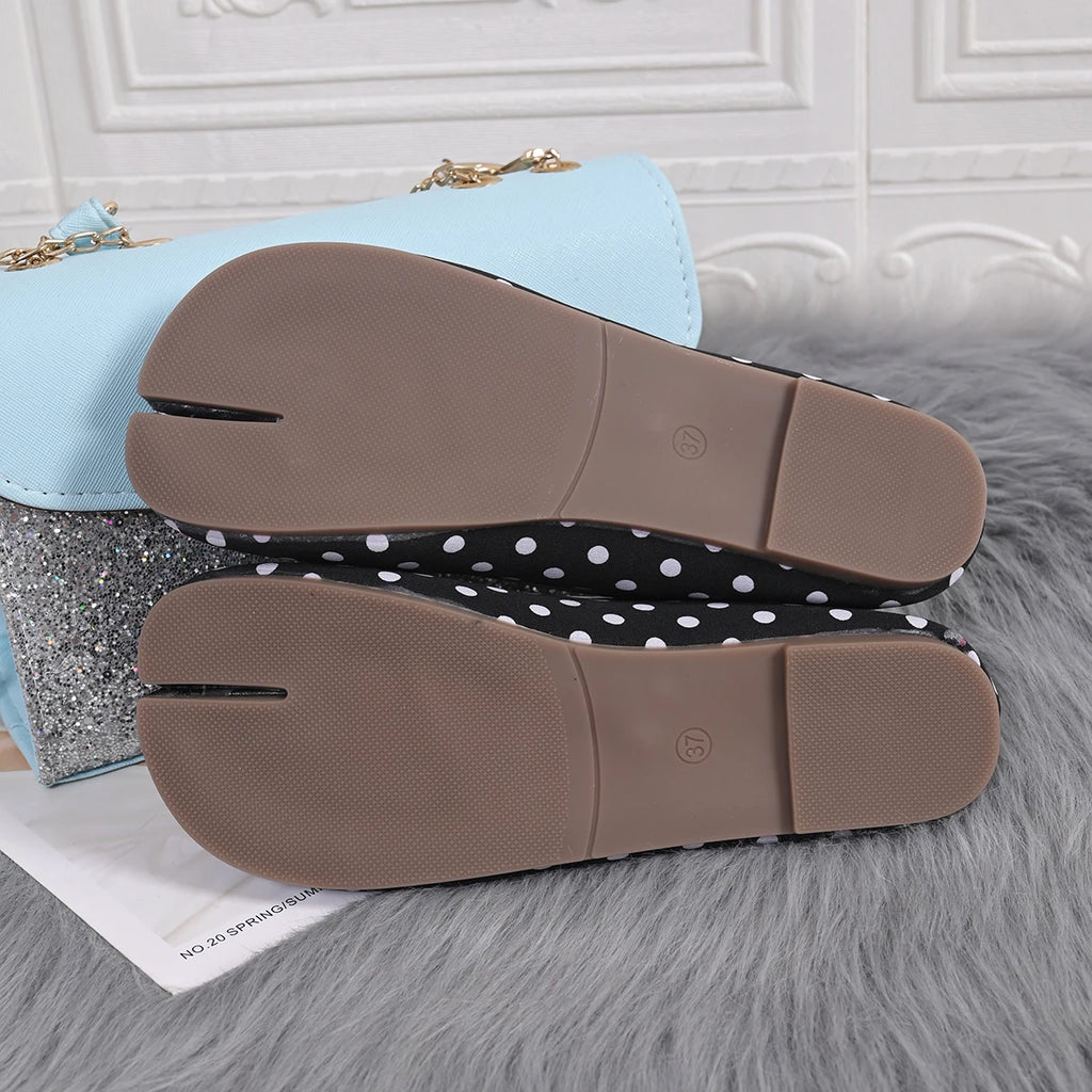 Polka Dot Tabi Flat