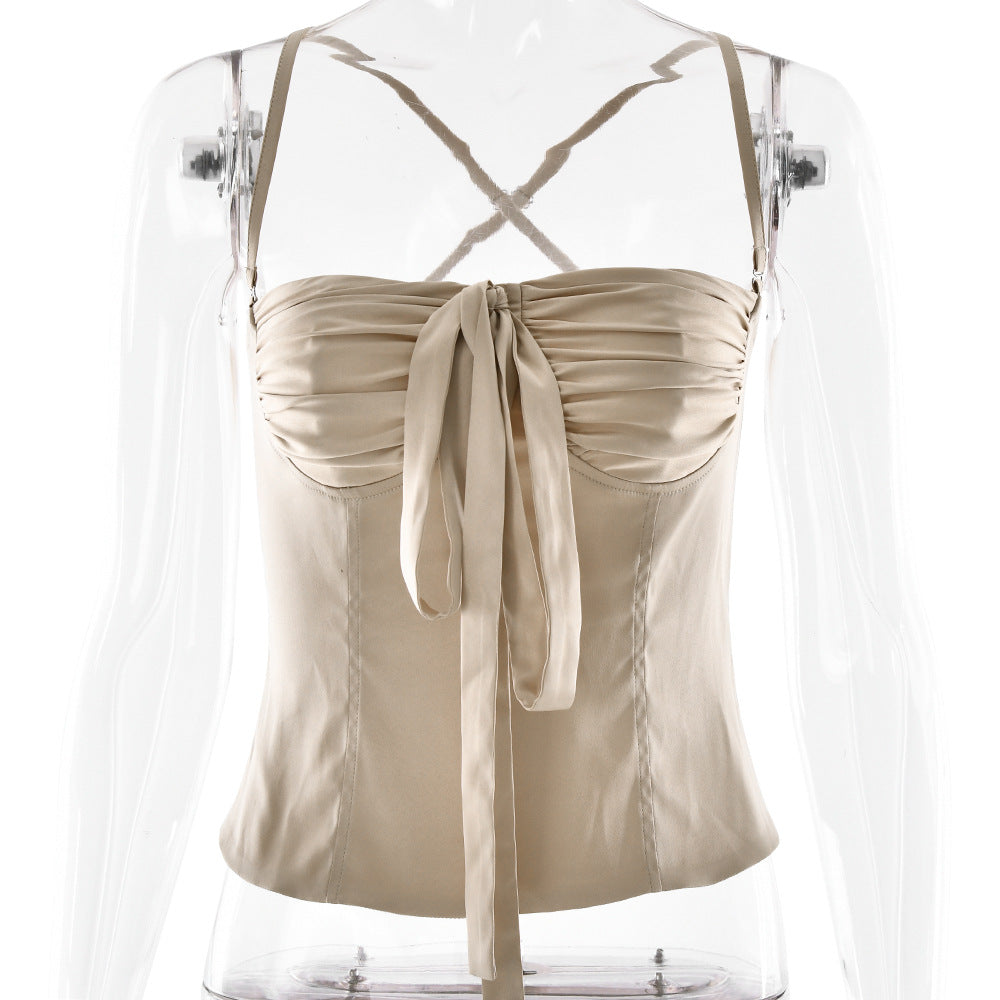 Satin Tie Top