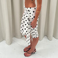 Polka‑Dot Low‑Rise Capri Leggings